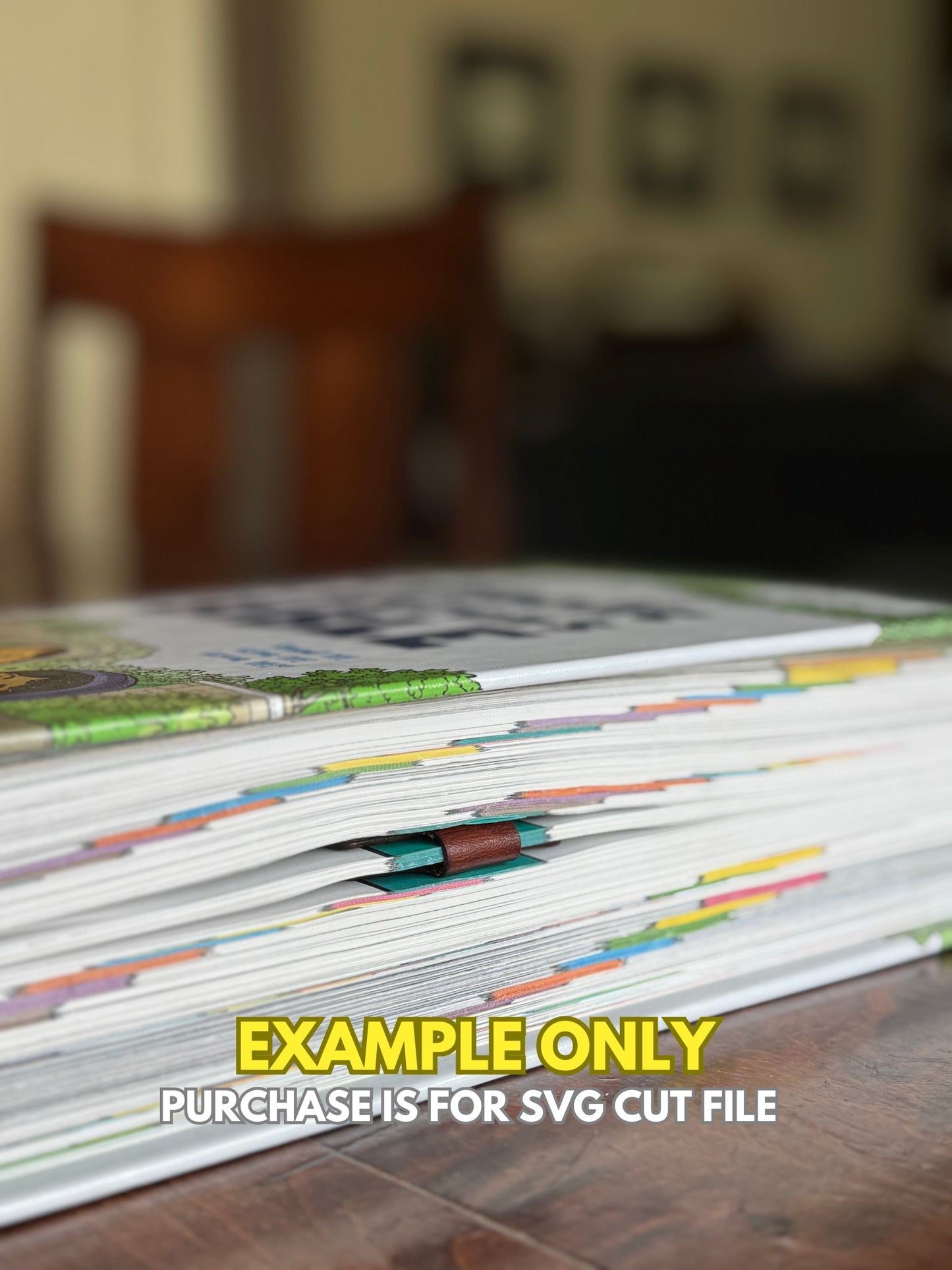 Magnetic Leather Bookmark – SVG Laser Cut File Digital Download