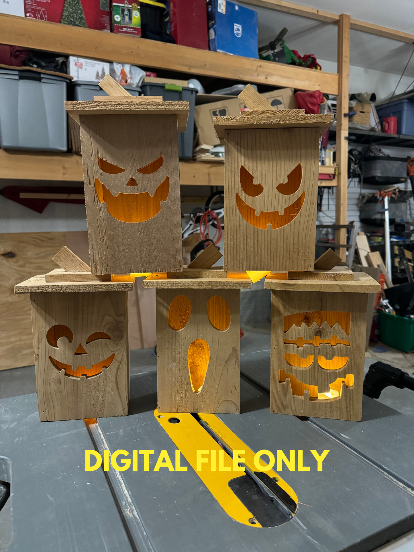 Wooden Jack-o-Lantern Cut List Diagram (Digital File Only)