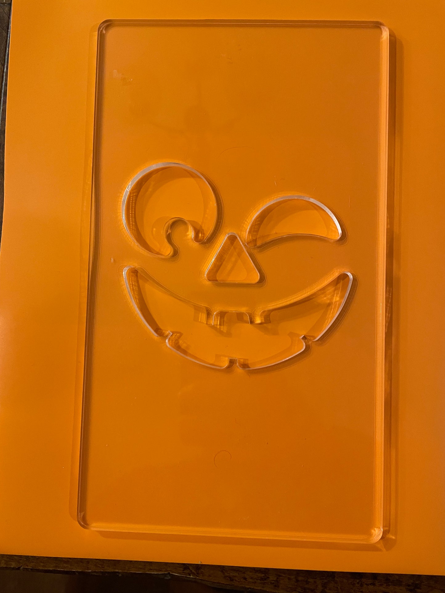 Winking Face - Wooden Jack-o-Lantern Face Template (Single Template)