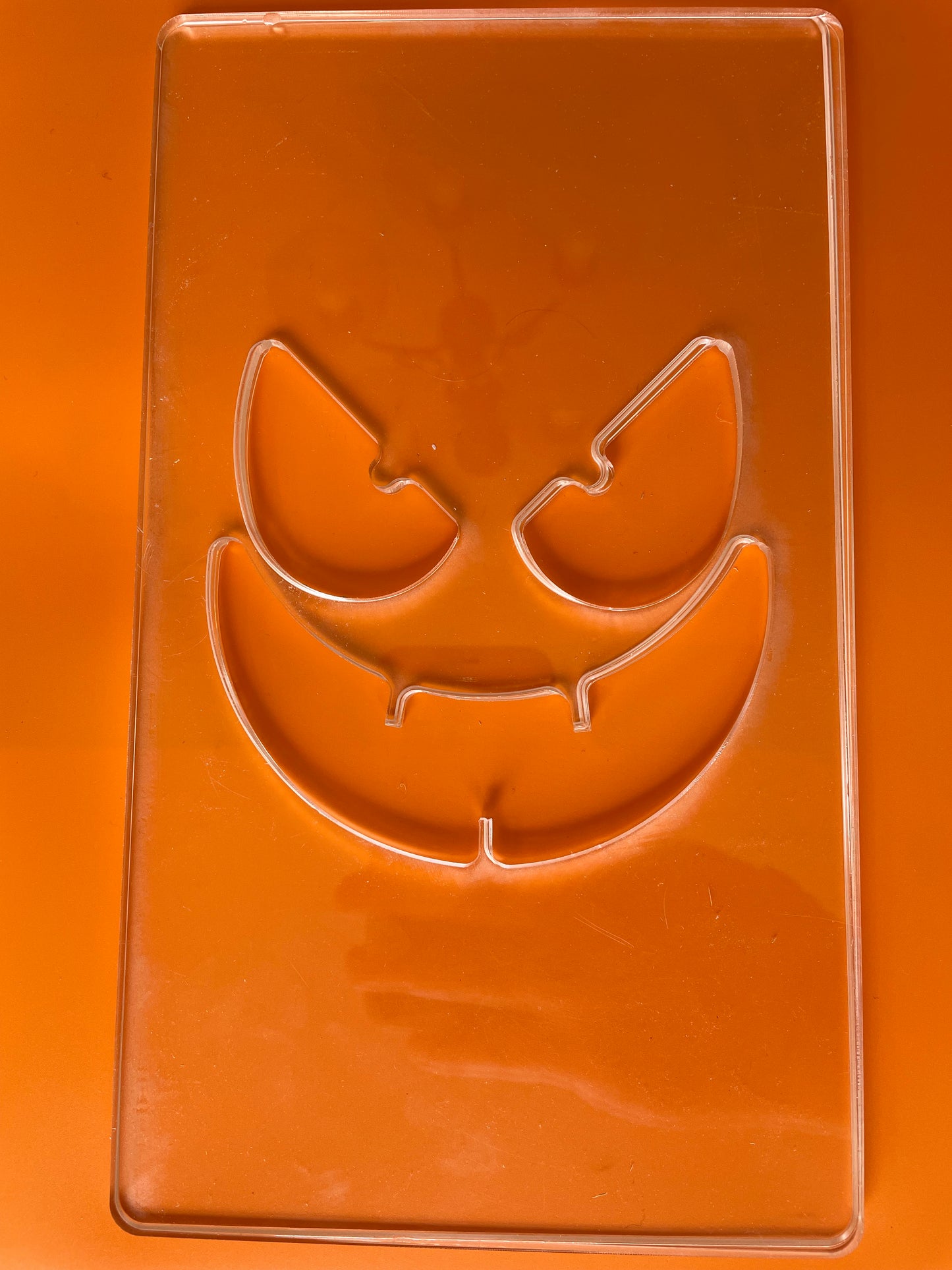 Sinister Face - Wooden Jack-o-Lantern Face Template (Single Template)