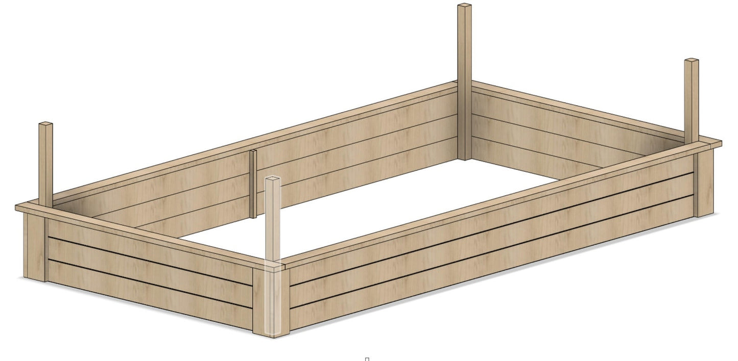 Raise Garden Bed Plans (Digital File Only)