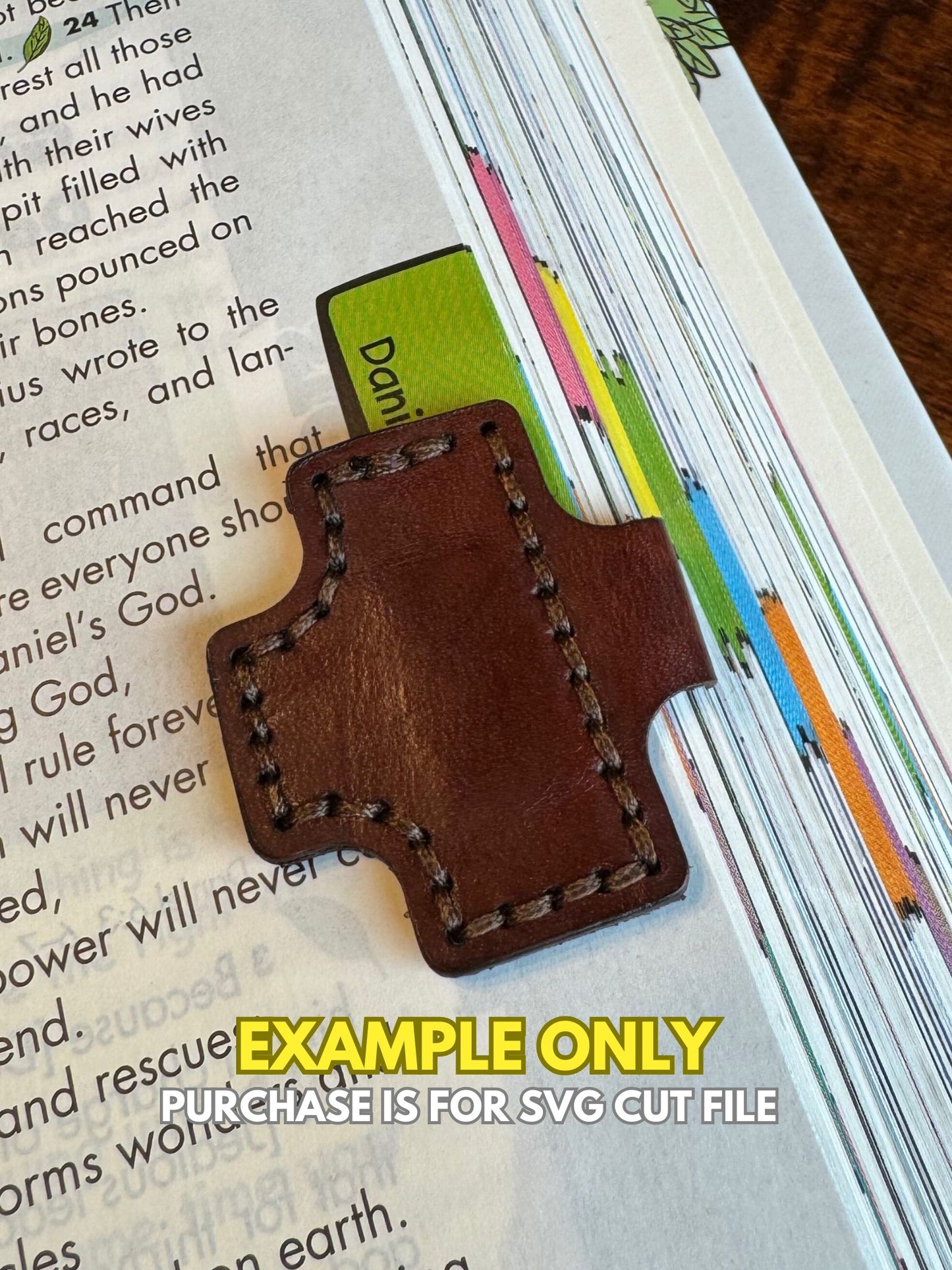 Magnetic Leather Bookmark – SVG Laser Cut File Digital Download