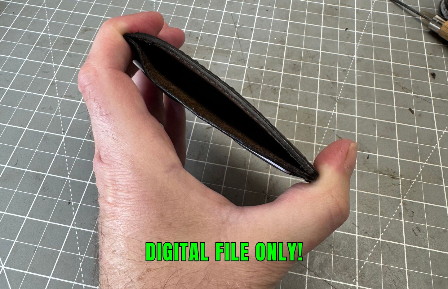 Leather Minimalist Wallet – SVG Laser Cut Digital File Download