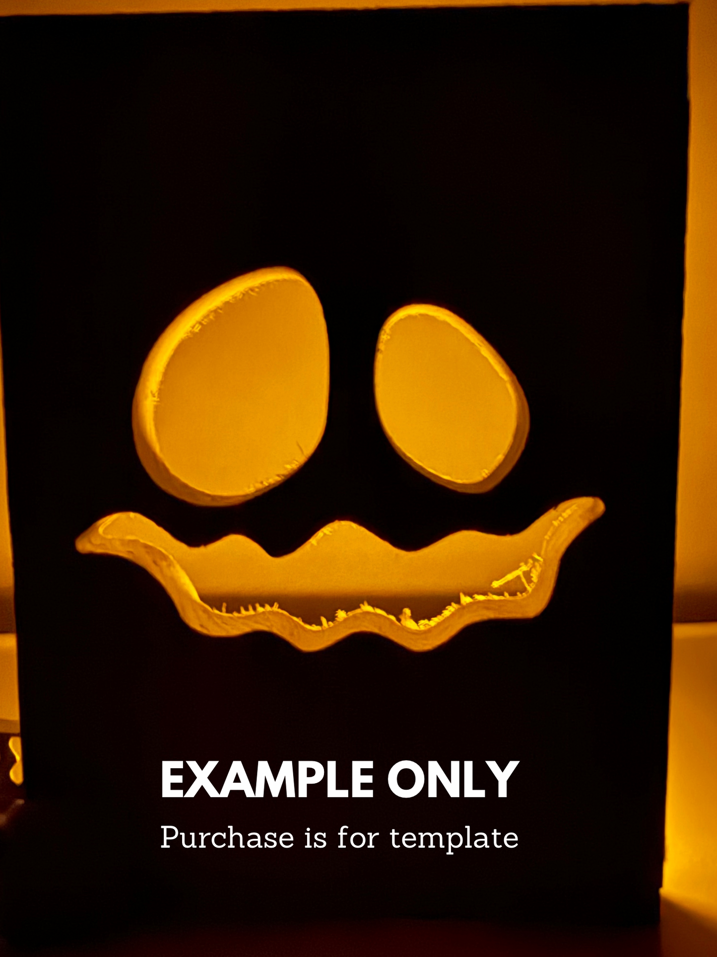 Ghoul Jack-O-Lantern Face Set Templates (3 Pack)