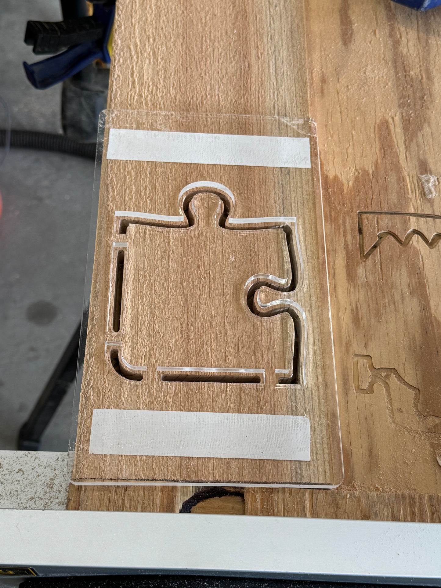 Puzzle Coaster Acrylic Router Template