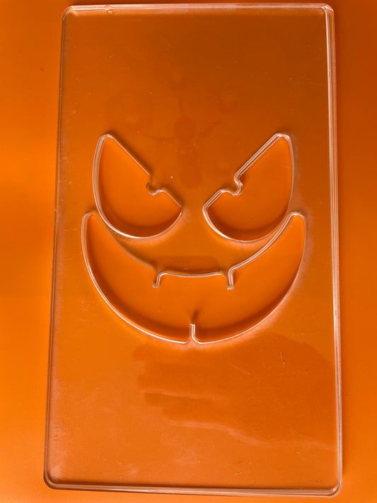 Sinister Face - Wooden Jack-o-Lantern Face Template (Single Template)