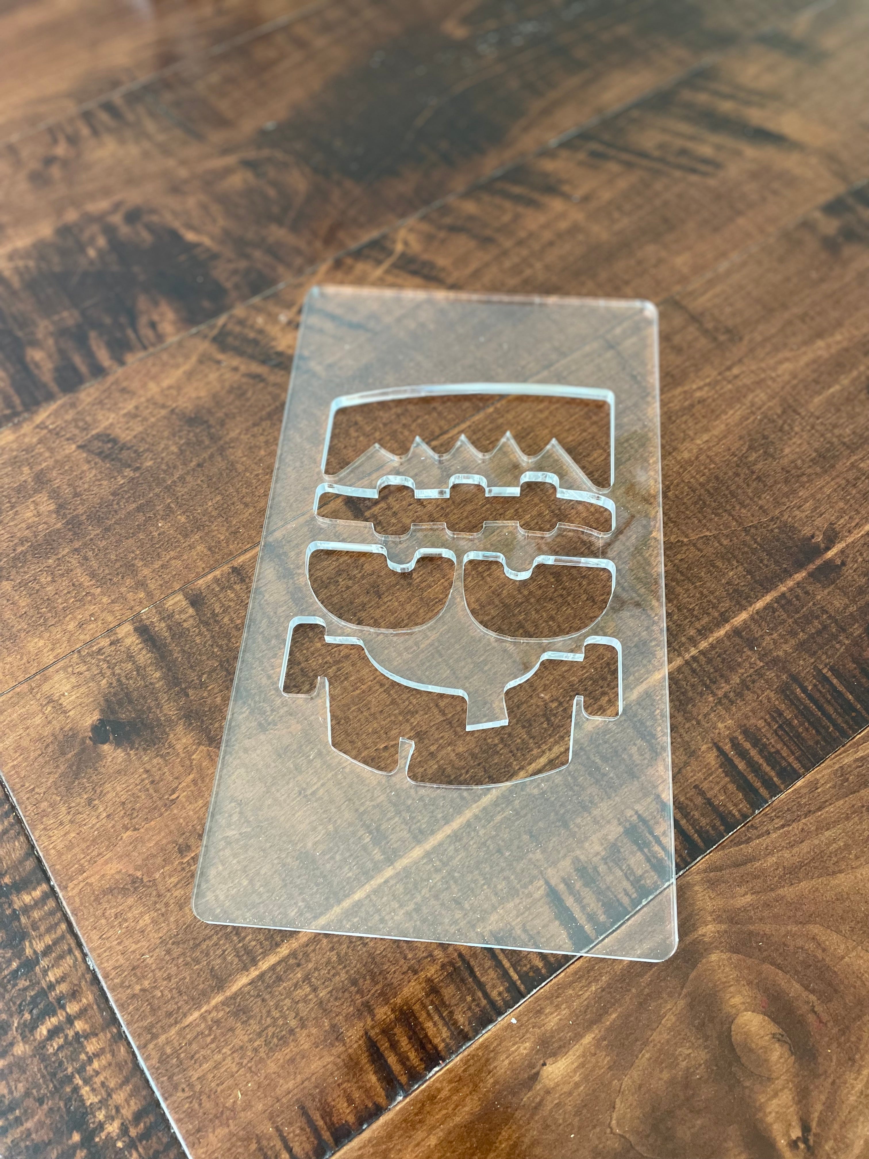 Frankenstein Face Wooden Monster Face Template (Single Template