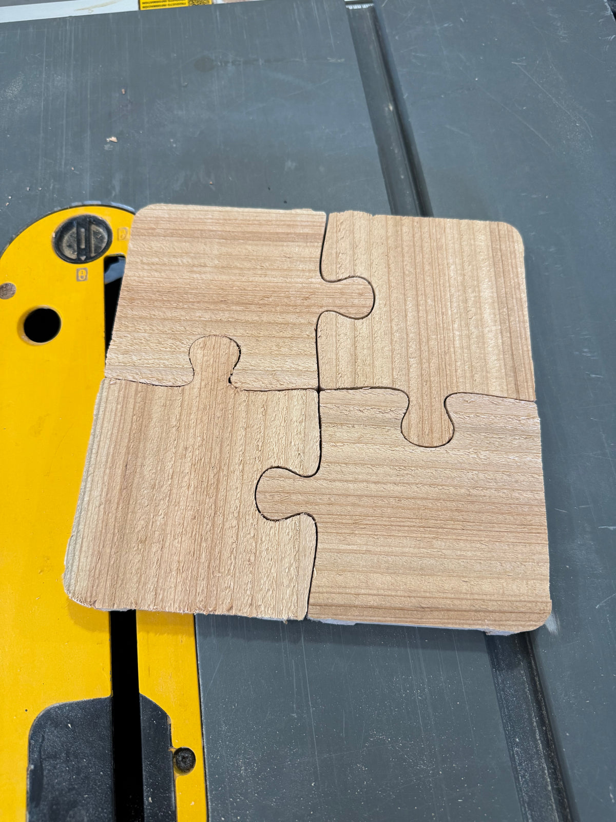 Puzzle Coaster Acrylic Router Template